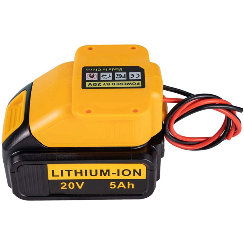 Set 2 Bộ Chuyển Đổi Pin Li-Ion 20V 18V DCB205 DCB205-2 DCB204 Màu Vàng