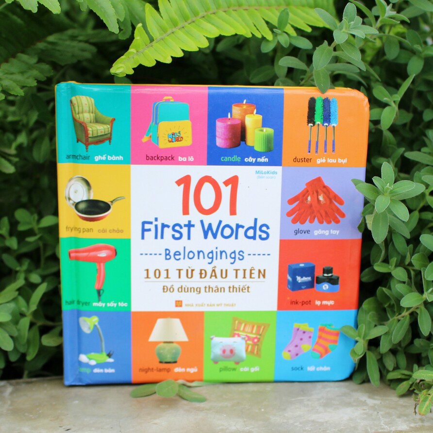 Sách: Combo 101 Từ Đầu Tiên - Bảng chữ cái, đồ dung thân thiết, động vật, giao thông, thực vật, hình dạng (Lẻ tuỳ chọn)