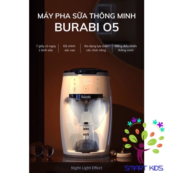 Máy Pha Sữa Burabi 05 Thế Hệ Mới - Không Kết Nối Wifi - Bảo Hành Chính Hãng12 Tháng