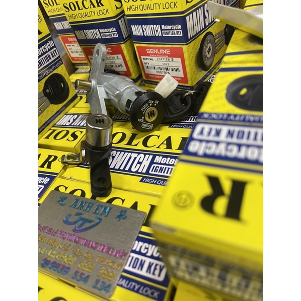 Ổ Khoá SOLCAR 6 Cạnh Exciter / Wave / Dream / Fu / RS ////