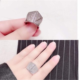 Nhẫn đá tam giác to bản cá tính - N81