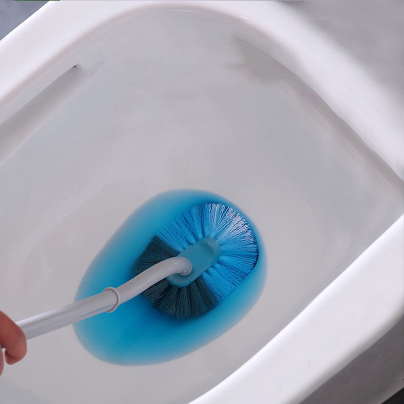 Cọ Lau Chùi Toilet Tay Cầm Dài Hai Màu Tùy Chọn Tiện Dụng