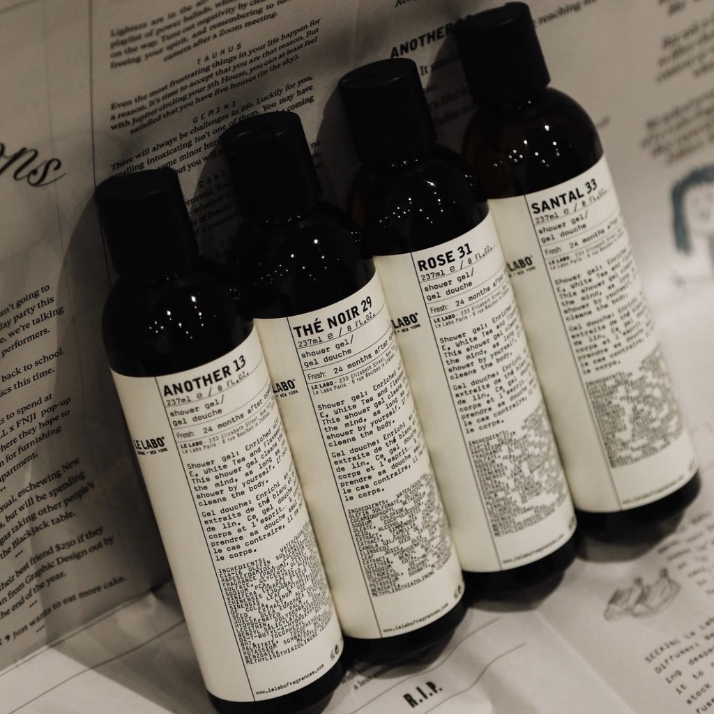 Gel Tắm Le labo 33 Chiết Xuất Gỗ Đàn Hương Dưỡng Ẩm Hiệu Quả          Le labo 33 sandalwood shower gel, wood fragrance, moisturizing