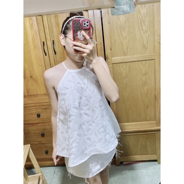 Áo yếm ren nơ TK1640