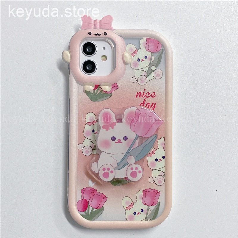 Ốp Điện Thoại Có Giá Đỡ Cho Vivo Y7S Y15 Y12 Y11 Y19 Y20 Y12S Y22S Y50 Y30 Y72 Y75 Y95 Y15S Y21 2021 V20 V23 V25 Pro X80 3D