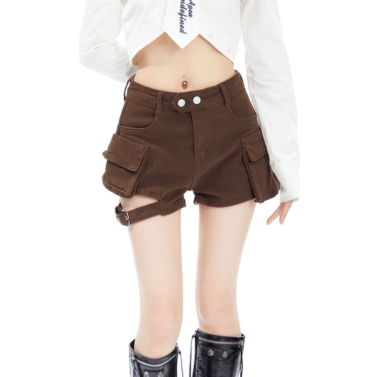 Quần Áo nữ quần jean cổ điển kiểu Mỹ quần short công sở hot girl sexy mẫu mới năm 2023