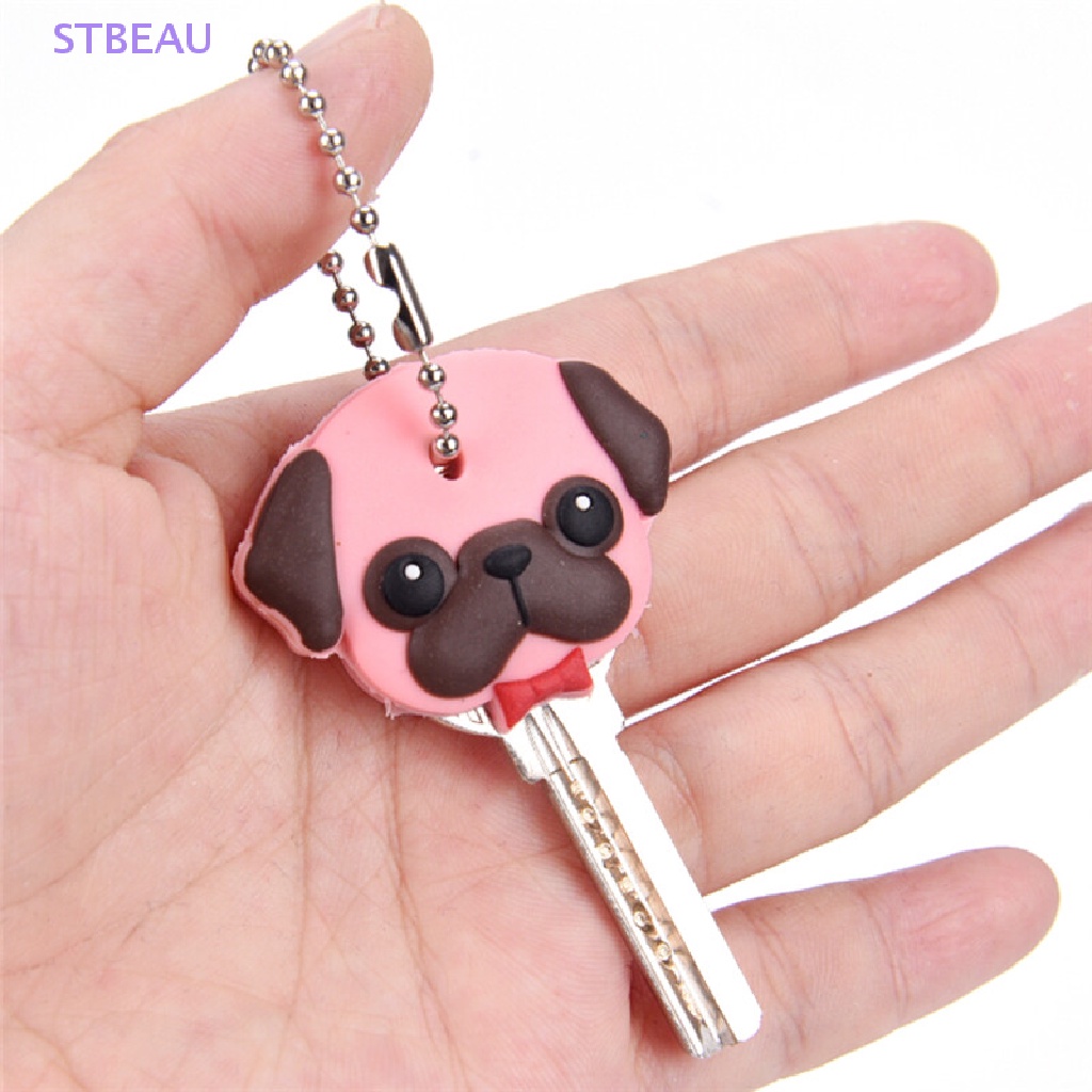 Vỏ Bọc Chìa Khóa Bằng Silicon PVC Hình Chó / Mèo / Thỏ Cho Xe Hơi