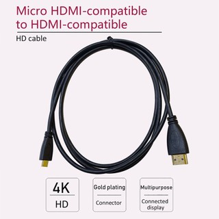 Micro HDMI-compatible To HDMI-compatible Cable 4K For 4 Model B High Perform
