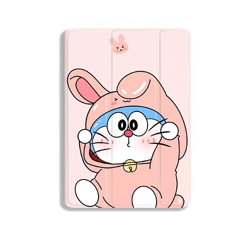 Bao Da Máy Tính Bảng Hình Thỏ Doraemon Cho iPad mini 4 / 5 / 6 air 1 / 2 / 3 4 5 10.2 gen 7 8 9 pro 11 gen 10 2022