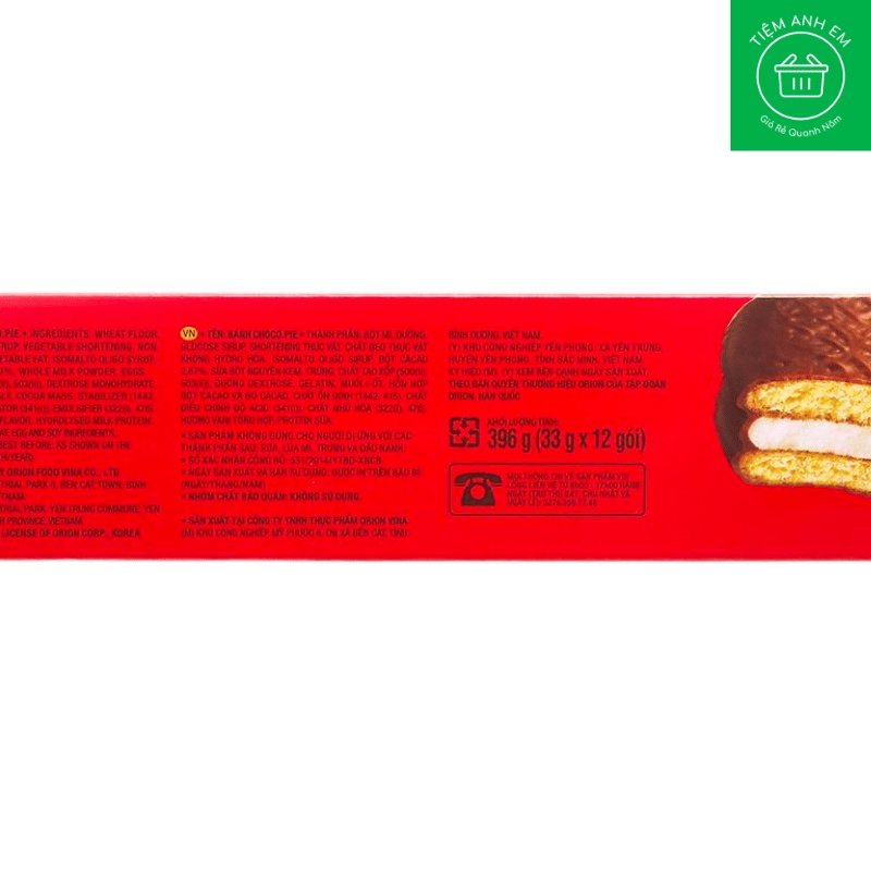 Bánh ChocoPie Orion hộp 396g