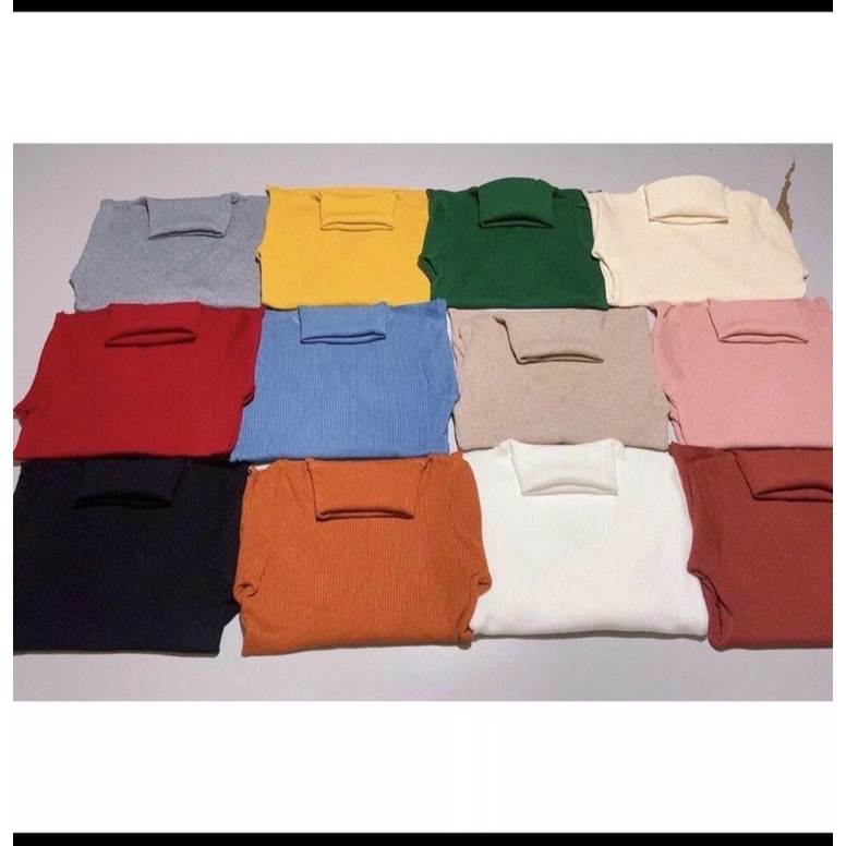 ÁO THU ĐÔNG CỔ CAO VẢI THUN TĂM SIÊU CO GIÃN FEESIZE 40-55KG TÙY CHIỀU CAO DỄ PHỐI Đ