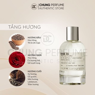 Nước hoa unisex le labo rose 31 mẫu thử 2ml 5ml 10ml