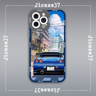 Ốp lưng iphone samsung xiaomi oppo cạnh vuông Jicase JMcase Xe Cộ Racing Car Anime Manga Art Nhật Bản