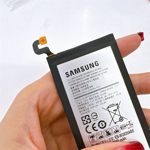 Pin Samsung S6 - EB-BG920ABE ( zin ) zin chuẩn , bảo hành đổi trả