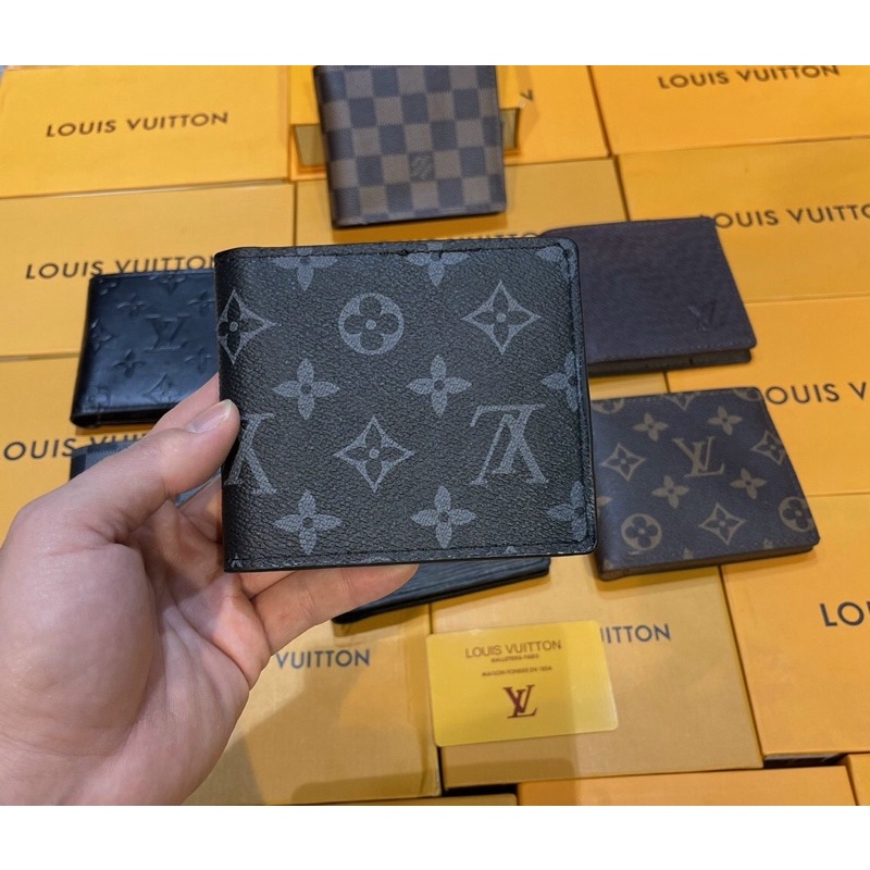 Ví gập nam Lv, gucci có sẵn