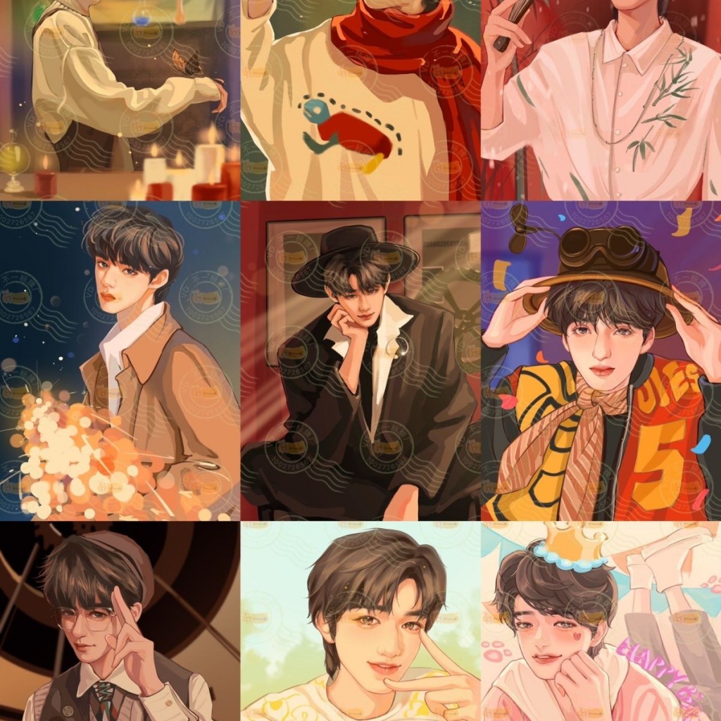 TNT Junior 9.9 Acrylic Stand Up Keyclasp Blind Box với khóa đứng