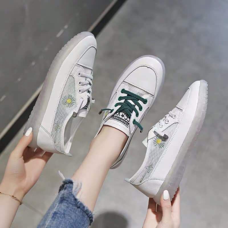 ORDER BIGSIZE - Giày thể thao da mềm phối lưới