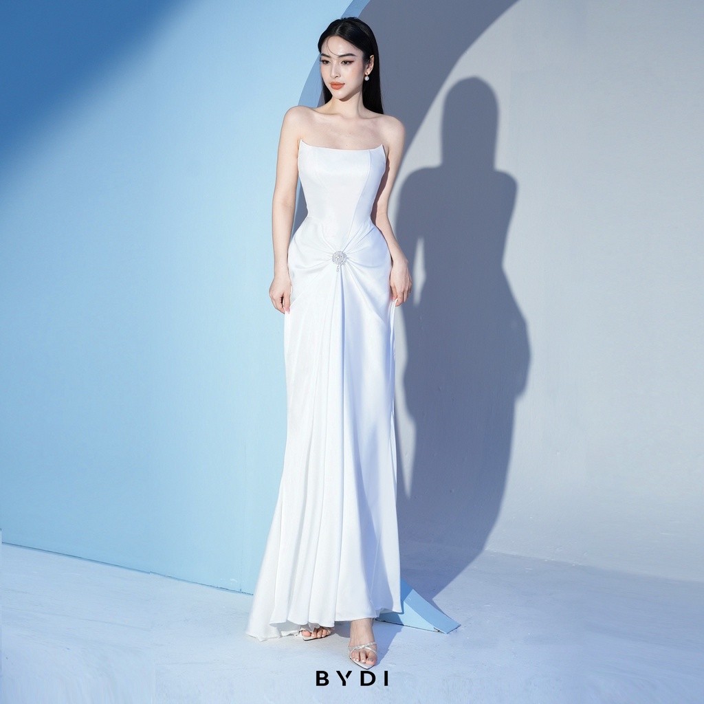 Váy Cúp Ngực Nữ Dáng Dài BYDI Design, Đầm Thiết kế Bo Nhúng Đính Đá Sang Trọng BYDI Fashion | LUNA DRESS