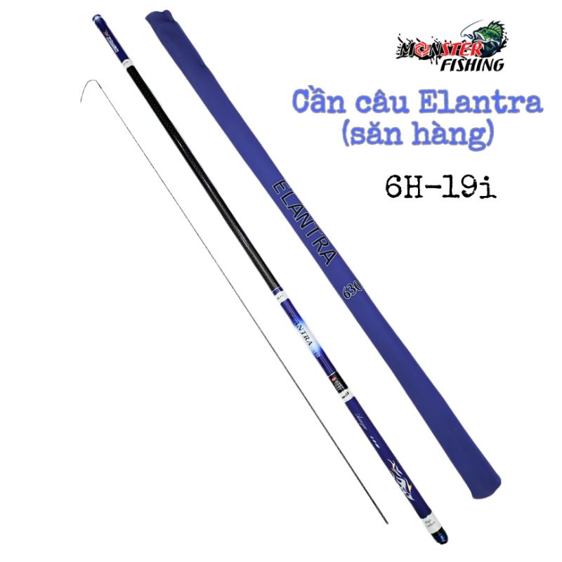 Cần câu tay Monster Elantra săn hàng, carbon 8 lớp,tùy chọn size 3m6 tới 10m