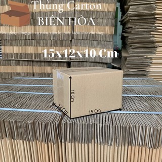 Hộp Giấy Carton Kích Thước 15Cmx10Cmx10Cm - Hộp Sóng C Dày, Cứng
