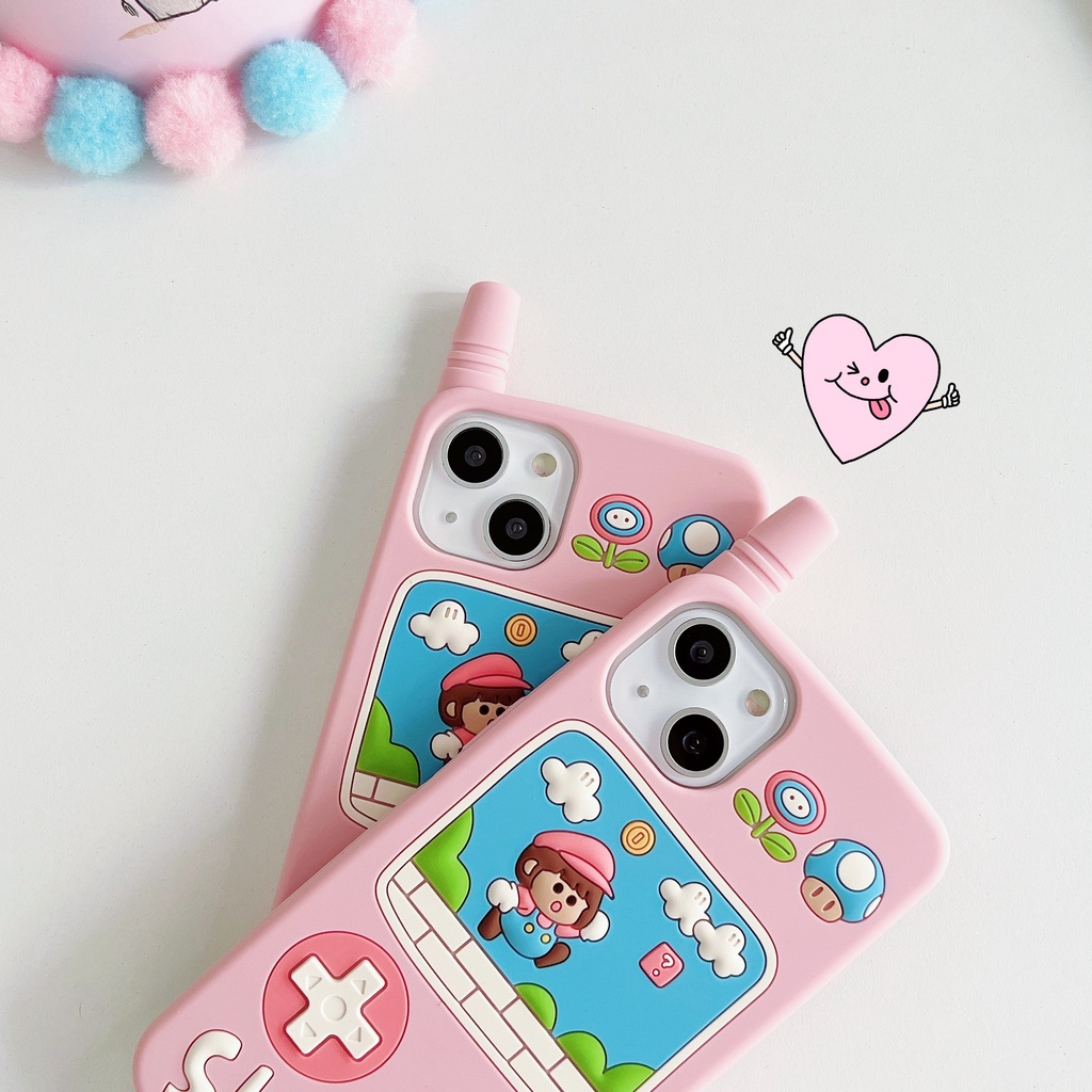 Ốp Điện Thoại Silicon Tpu Mềm Hình Super Mario Bảo Vệ Toàn Diện Cho iPhone 14 13 12 11 Pro Max Xs XR 7 8 Plus