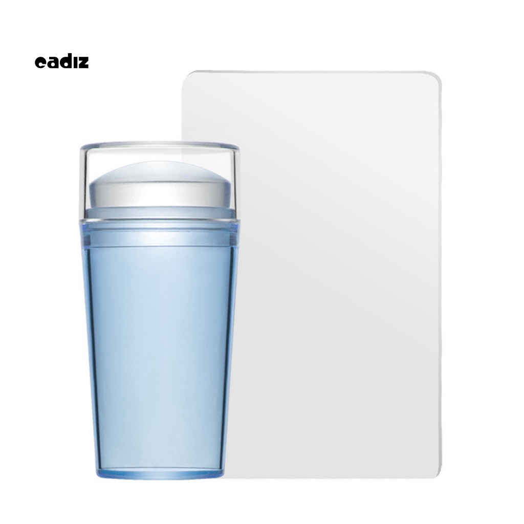 1 Bộ Dụng Cụ In Hình Móng Tay Bằng Silicon Trong Suốt Kích Thước Nhỏ Gọn Dễ Làm Sạch