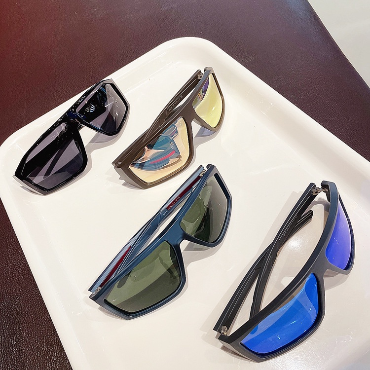 Kính Mát Gọng Lớn Nhiều Màu Sắc Phong Cách Âu Mỹ Thời Trang Cho Nam Y2g