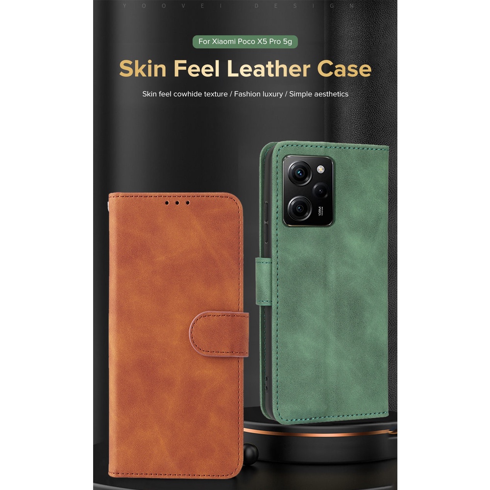 Bao Da Điện Thoại Nắp Lật Từ Tính Cho Xiaomi Poco X5 Pro 5G X5 X 5 Pro X5Pro 5X 5G