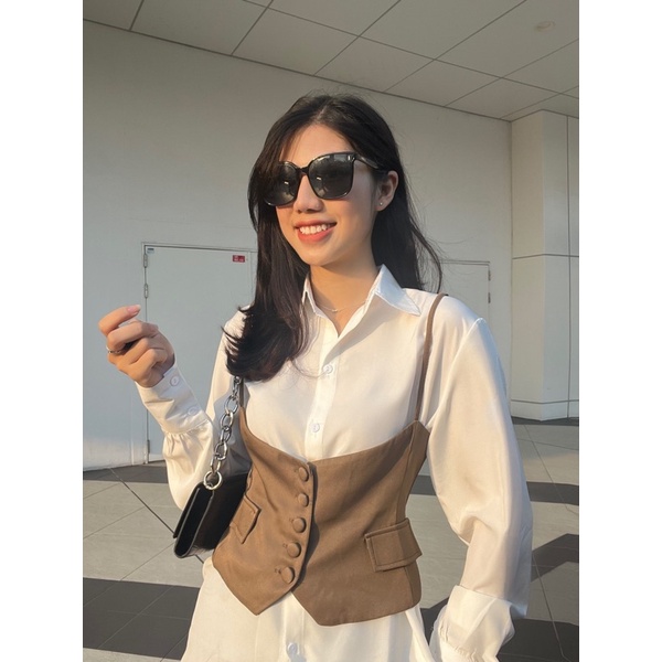 Áo gile nữ ALENA Fashion áo gile hai dây phong cách Hàn Quốc trẻ trung
