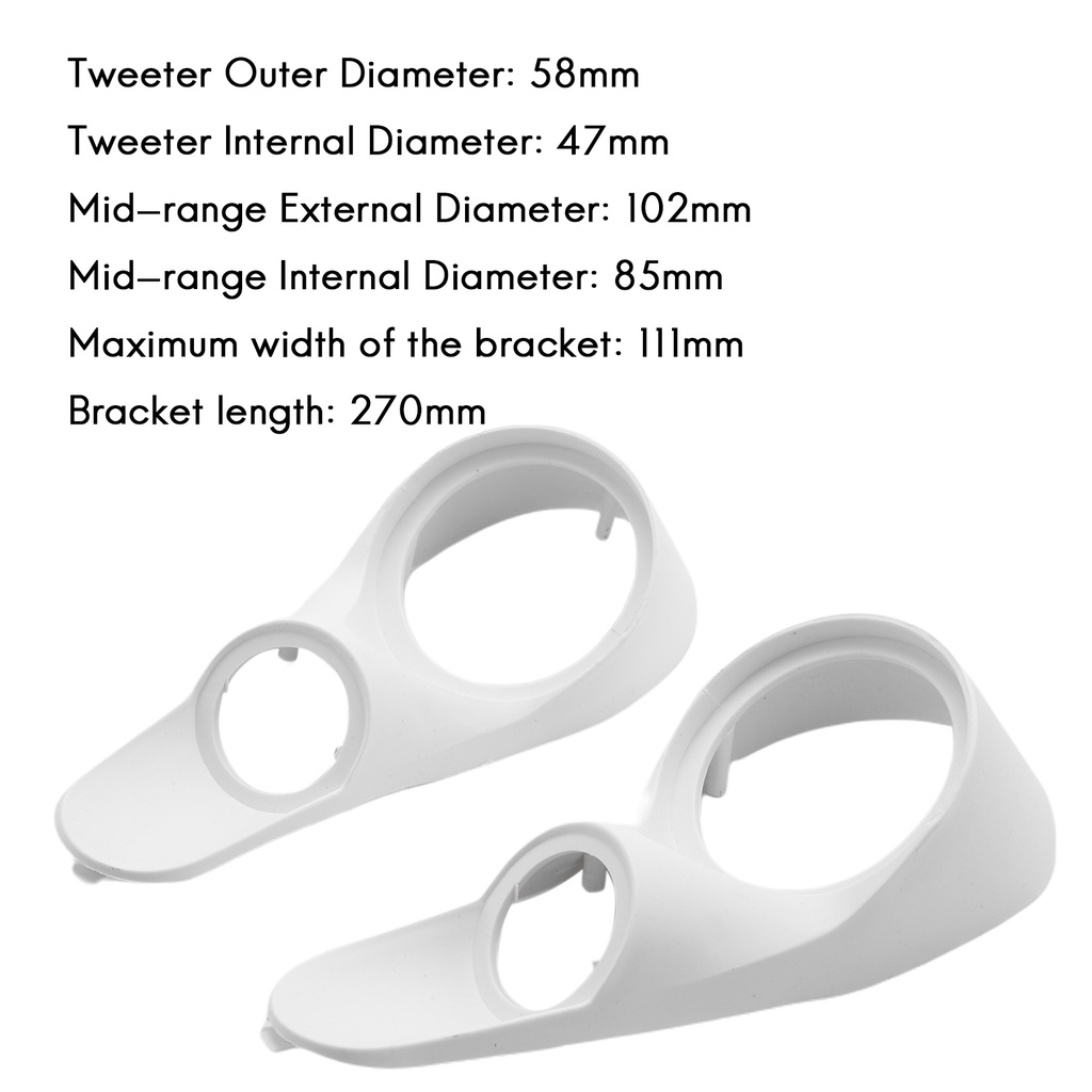 1 Cặp Vòng Đệm Loa Âm Thanh Xe Hơi Bằng Nhựa Kích Thước 2inch Và 3.5inch 3.8inch