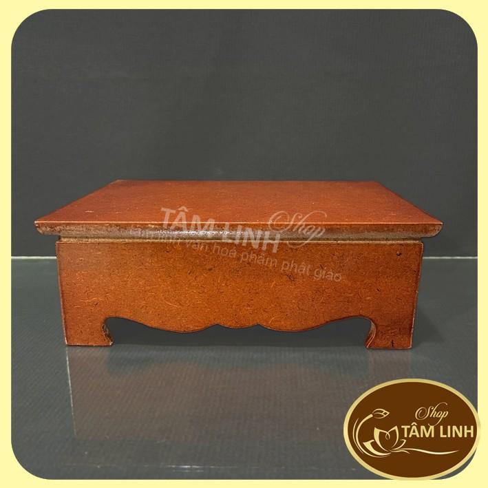 Đôn Gỗ Hình Chữ Nhật Khắc CNC Đặt Tượng Thờ Vật phẩm phong thuỷ ...nhiều cỡ- tamlinhvanhoaphamphatgiao