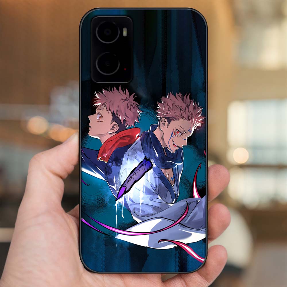 Ốp lưng Oppo A76 viền đen in hình Sukuna Yuji Jujutsu Kaisen Chú Thuật Hồi Chiến