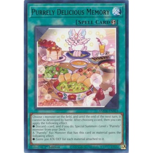 Thẻ Bài Yugioh Purrely Delicious Memory - AMDE-EN023 - Rare 1st Edition