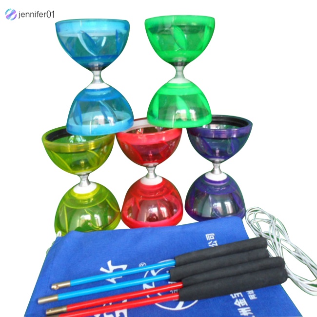 Đồ Chơi Yoyo Diabolo Trong Suốt Có Dây Đeo Tay Vui Nhộn Cho Bé