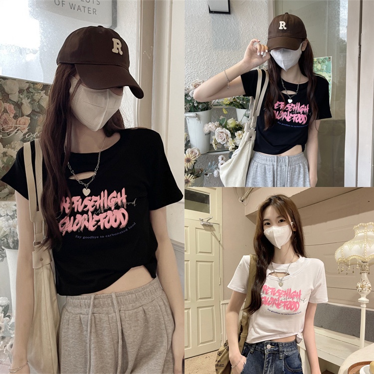 Áo Croptop Phong Cách vintage Mỹ Cho Nữ
