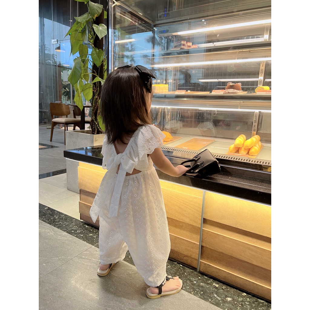 Jumsuit Thô Boi Cực Xinh Cho Bé Đi Chơi Đi Biển