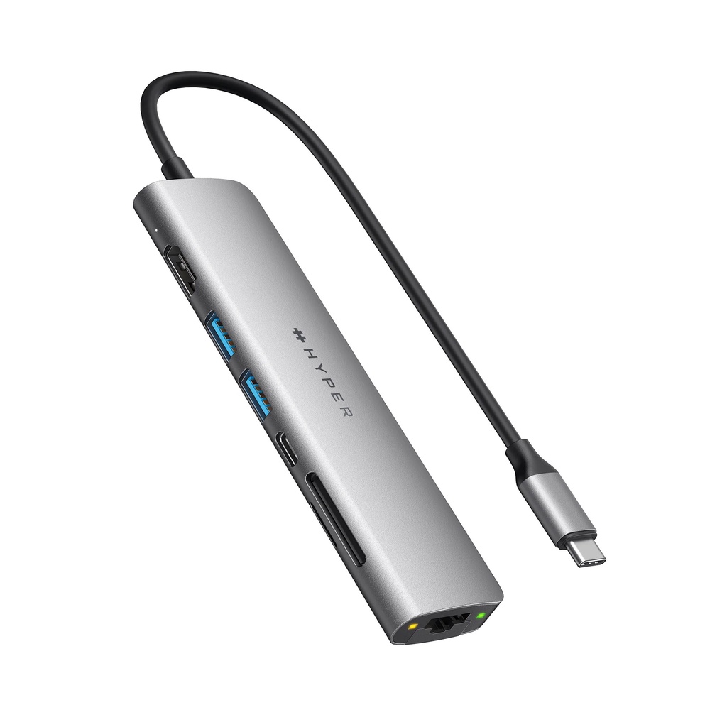 Hub chuyển đổi 7-in-1 Hyper Drive USB-C cổng chuyển đổi cho Macbook/Laptop/PC chính hãng - HD22H | BigBuy360 - bigbuy360.vn