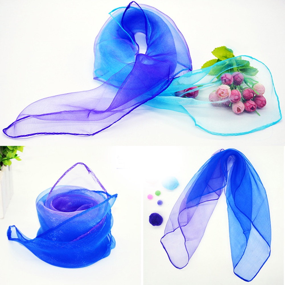 Khăn Voan Vuông Nhỏ Màu Sắc Gradient Dùng Làm Đạo Cụ Biểu Diễn Múa / Nhảy Mú