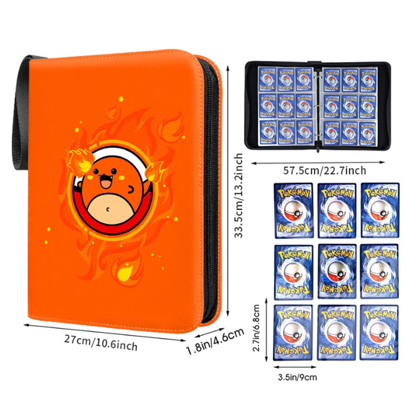 Set 3x3 900 Thẻ Bài Pokemon Khóa Kéo Cho Bé