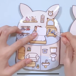 Squishy giấy nhà của Pikachu Doll House
