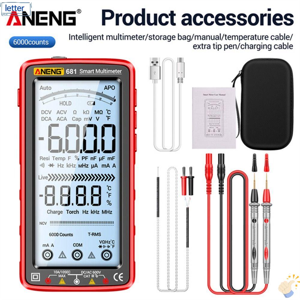 Đồng Hồ Vạn Năng Thông Minh ANENG 681 682 Màn Hình Màu LCD