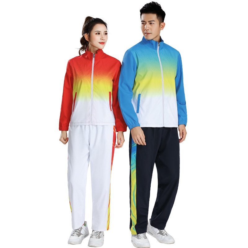 Bộ Đồ Thể Thao 2 Món Áo Khoác Tay Dài Phối Quần Dài Thời Trang Thu Đông Cho Nam Và Nữ