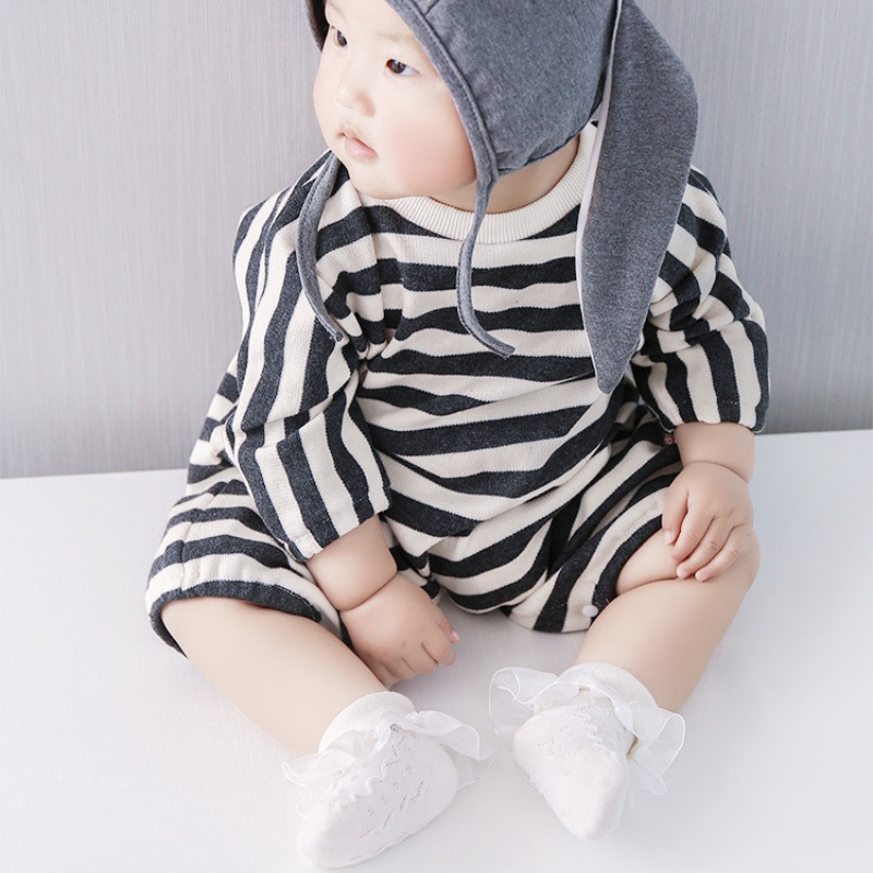 Vớ cotton Mỏng Phối Ren Phong Cách Công Chúa Thời Trang Xuân Hè Mới Cho Bé Gái
