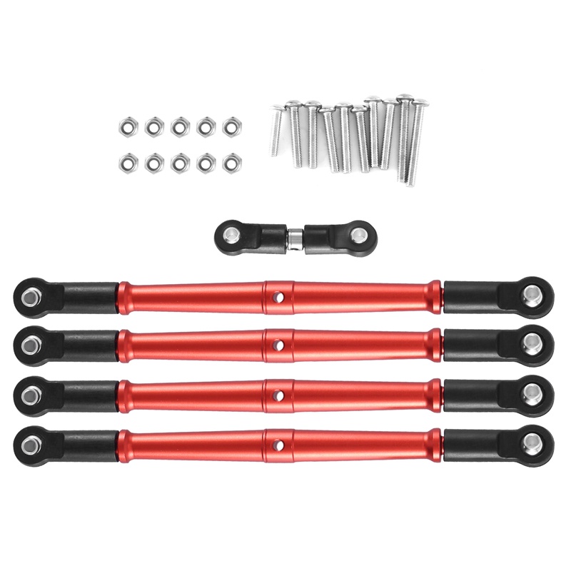 Thanh Nối Trước Và Sau Bằng Kim Loại Màu Đỏ Nâng Cấp Cho Arrma 1 / 8 Karton Outcast