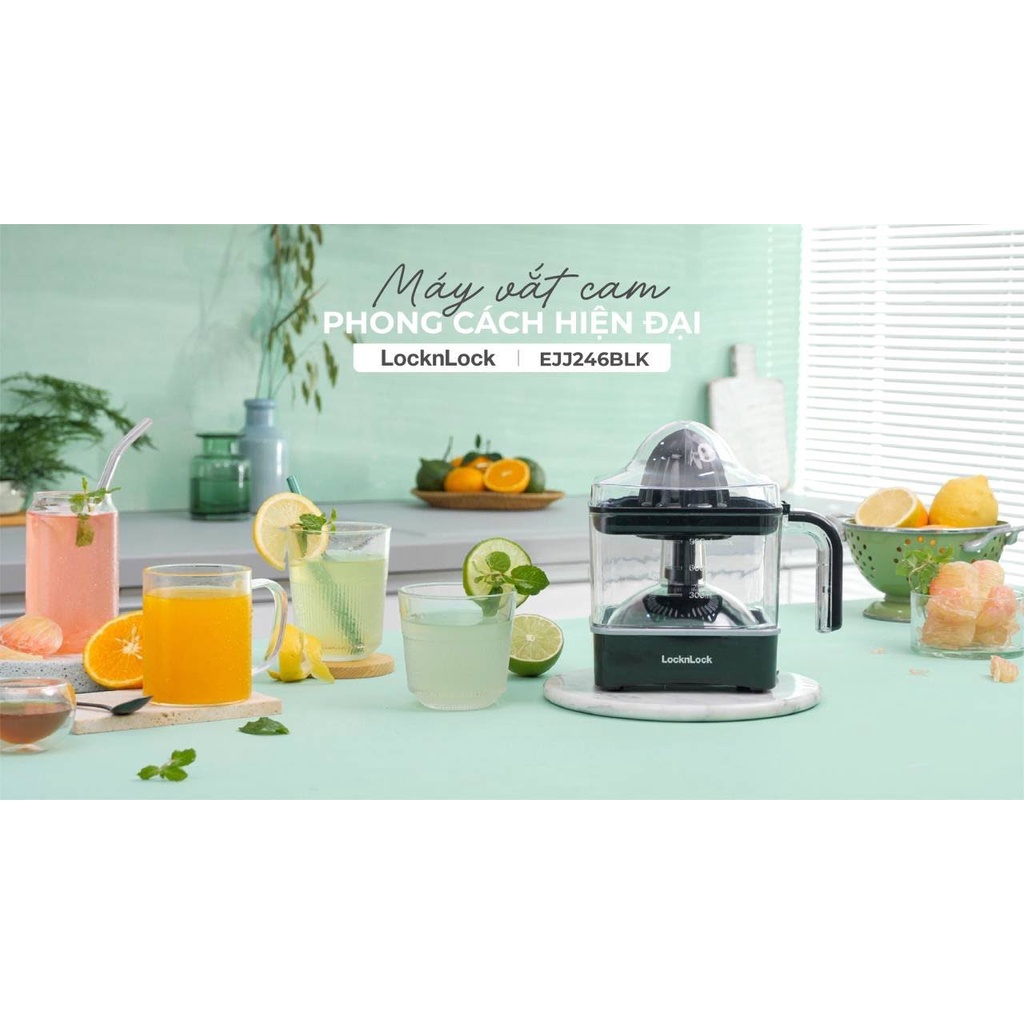 EJJ246BLK - Máy vắt cam Locknlock Citrus Juicer 220-240V, 50Hz, 40W, 0.9L - Màu đen