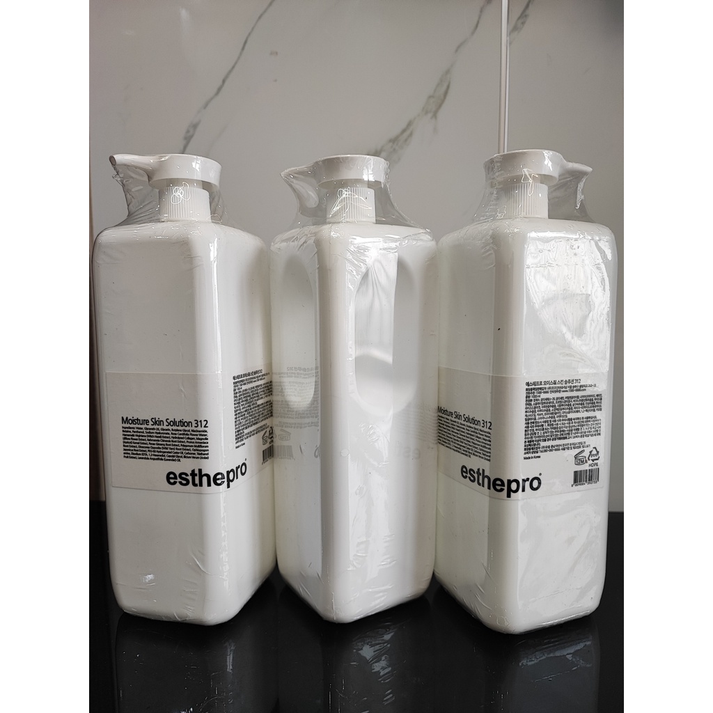 Nước Hoa Hồng dưỡng ẩm cân bằng da toner, chống lão hóa Moisture Skin Solution 312 1000ml ESTHEMAX Hàn Quốc cho Spa