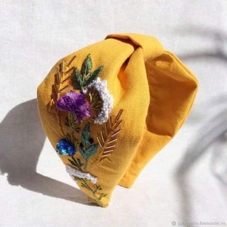 Turban thêu tay kết cườm