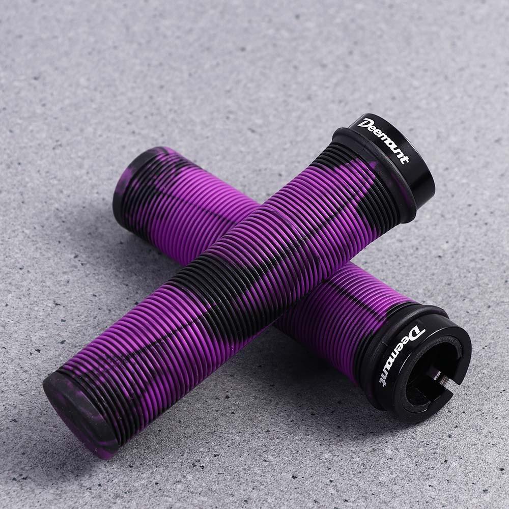 1 Cặp Vỏ Bọc Tay Lái Xe Đạp Bằng Nhôm Siêu Nhẹ Chống Sốc &amp; Trượt Có Vòng Khóa
