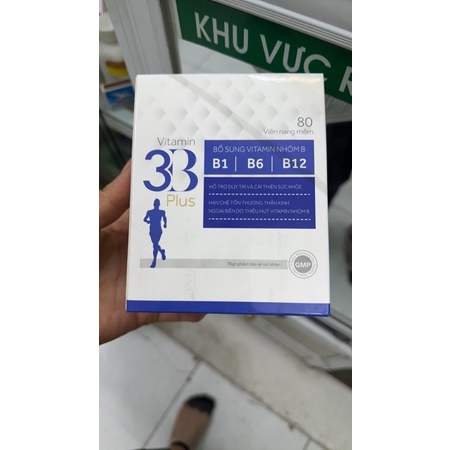 VITAMIN 3B PLUS giảm tê mỏi đau dây thần kinh hộp 80 viên