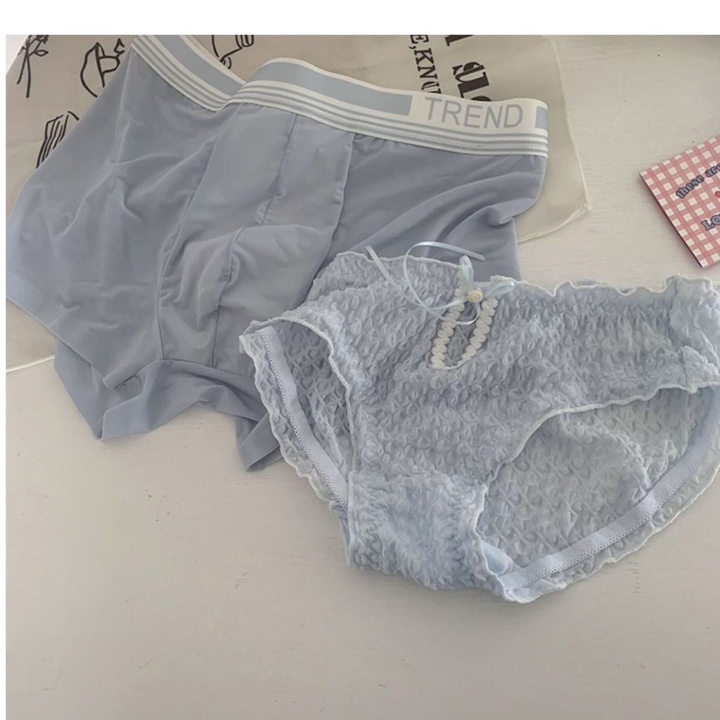 Quần Lót Lụa Nhanh Khô In Hình Gấu Loli Dễ Thương Thời Trang Mùa Hè Cho Cặp Đôi